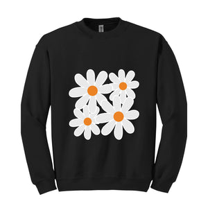 Boho Flowers Sweatshirt, Wildflower Sweatshirt, Floral Sweatshirt, Flower Lovers Sweatshirt, Boho Sweatshirt