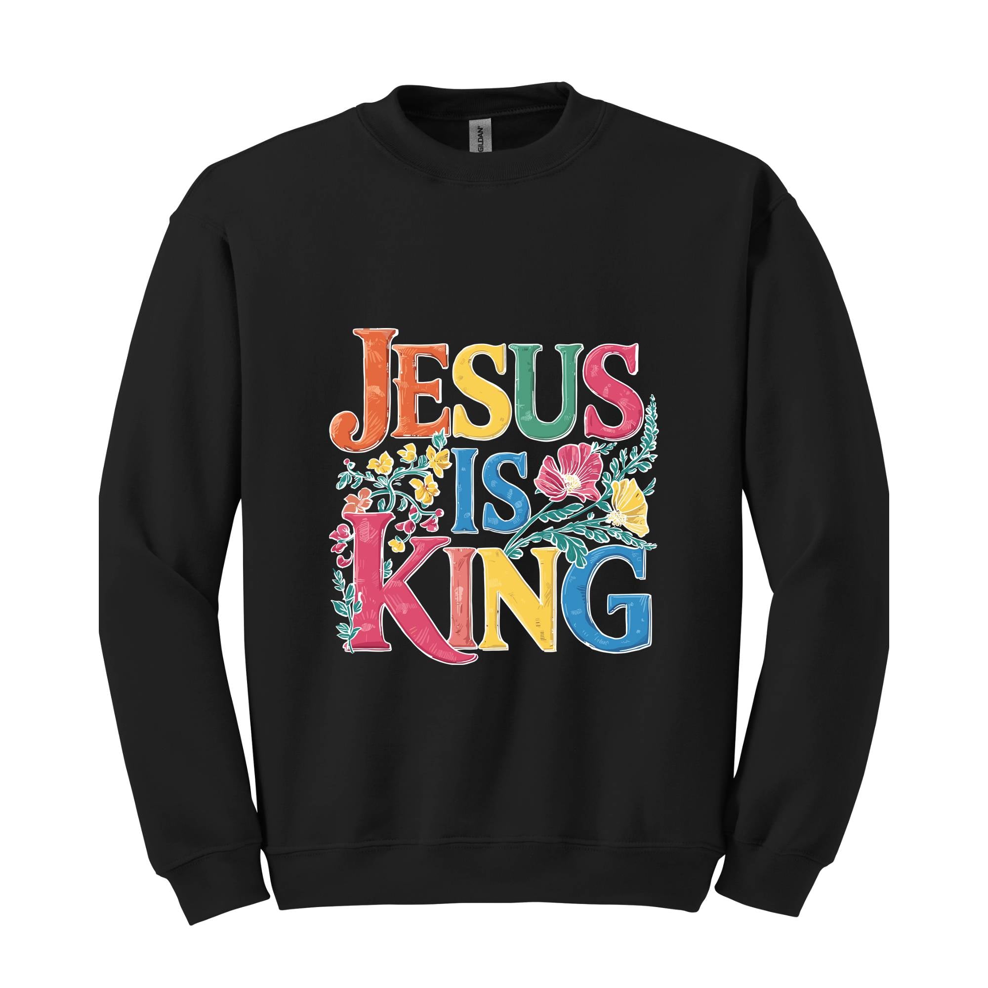 Jesus is King Sweatshirt, Aesthetic Christian Shirt, Bible Verse Shirt, Jesus Apparel, Religious Shirt, Christian Gifts