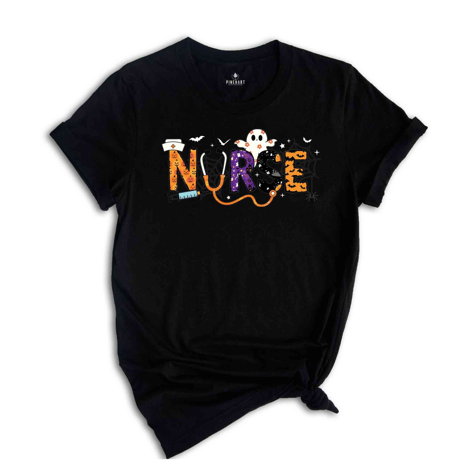 Halloween Nurse Shirt, Halloween Nursing T-Shirt, Nurse Fall Tee, Nurse Halloween Gift, Nursing Tee, Halloween Shirt