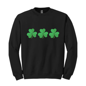 Shamrock St Patrick's Day Sweatshirt, St Patricks Hoodie, St Patrick's Day Gift, Shamrock Hoodie, Lucky Sweatshirt, Lucky Irish Hoodie