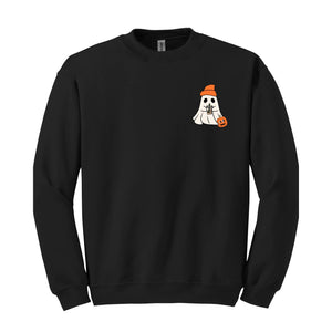 Little Ghost Ice Coffee Shirt, Ghost Sweatshirt, Halloween Tee, Cute Ghost Shirt, Little Ghost Ice Coffee Sweatshirt