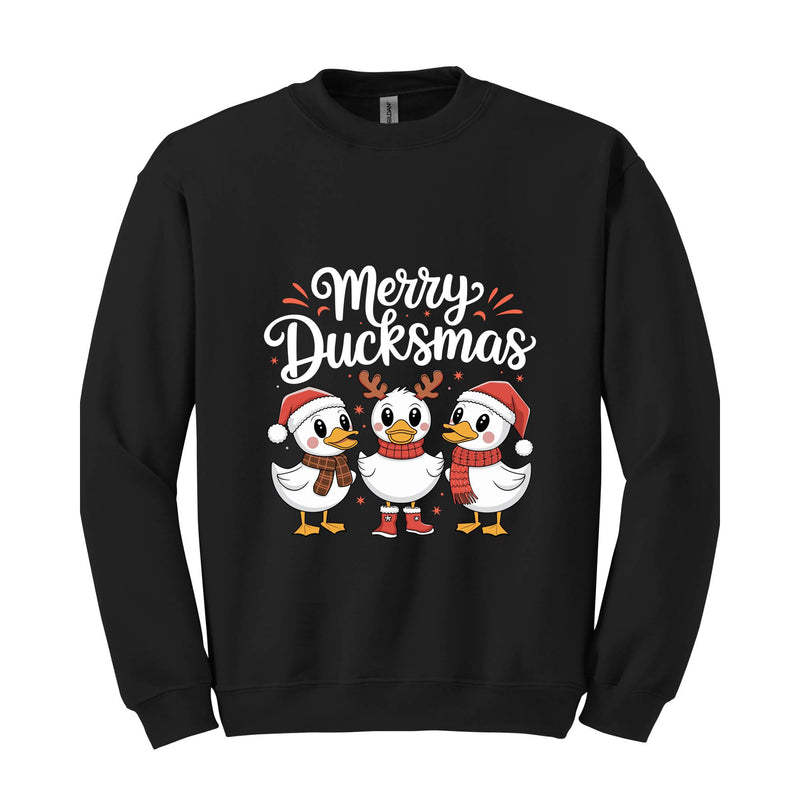 Merry Duckmas Sweatshirt, Ducks Christmas Hoodie, Duck Lover Christmas Gifts, Funny Christmas Hoodie, Christmas Sweatshirt