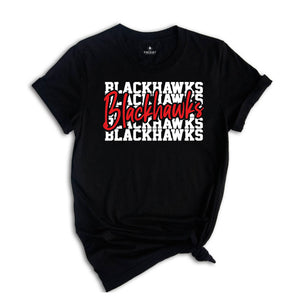 Team Mascot Shirt, Blackhawks Team Shirt, Blackhawks Team Spirit Shirt,Blackhawks Fan Shirt,Blackhawks School Shirt,Blackhawks School Spirit