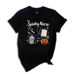 Spooky Nurse Shirt, Halloween Nurse Shirt, Funny Nurse Shirt, Halloween Shirt, Nurse Gift, Nursing Halloween Tee