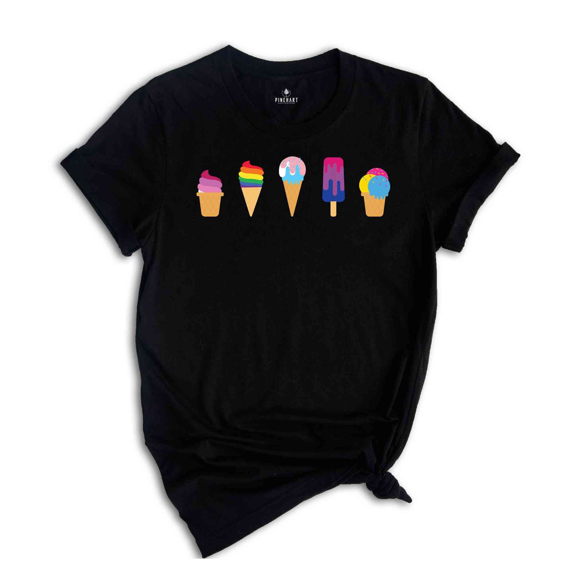 Gay Ice Cream Shirt, LGBTQ Shirt, Pride Month Shirt, Gay Shirt, Lesbian Shirt, Gay Rainbow Shirt, Pride Shirt, LGBTQ Shirt, Rainbow Shirt