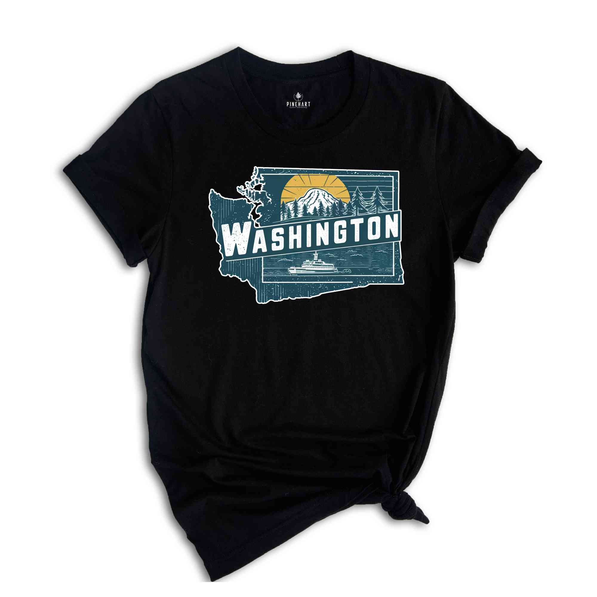 Retro State Of Washington Shirt, State Of Washington Shirt, State Shirt, Washington Lover Shirt, Family Trip Shirt, Travel Shirt