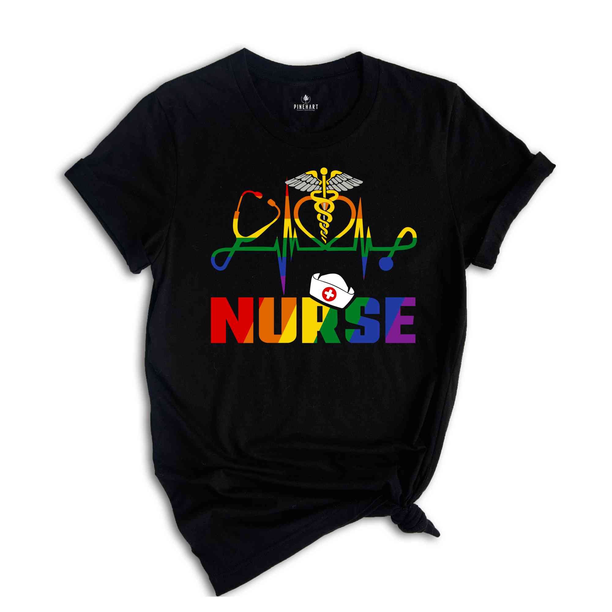 LGBT Nurse Shirt, LGBT Pride Nurse Gift, Nurse Life Shirt, Nurse Appreciation, Nurse Shirt, New Nurse Gift