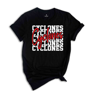 Team Mascot Shirt, Cyclones Mascot Shirt, Cyclones Team Spirit Shirt, Cyclones Fan Shirt, Cyclones School Shirt, Cyclones School Spirit