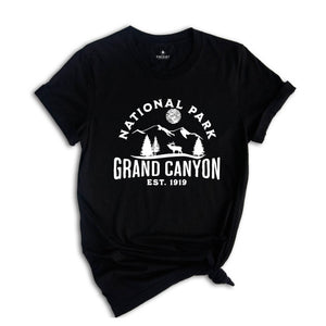 Grand Canyon National Park Est.1919 T-Shirt, Grand Canyon Tee, Camping Shirt, Nature Lover Tee, Explore Shirt, Adventure Shirt, Outdoor Tee