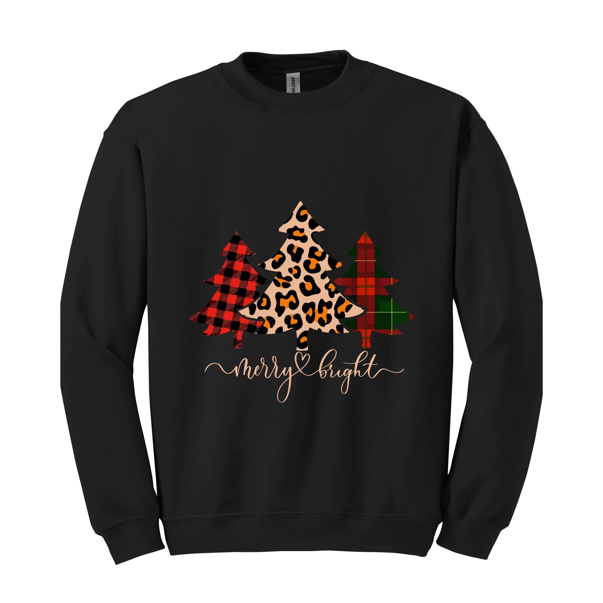 Merry and Bright Sweatshirt, Christmas Sweatshirt, Christmas Sweatshirts for Women, Merry Christmas Sweatshirt