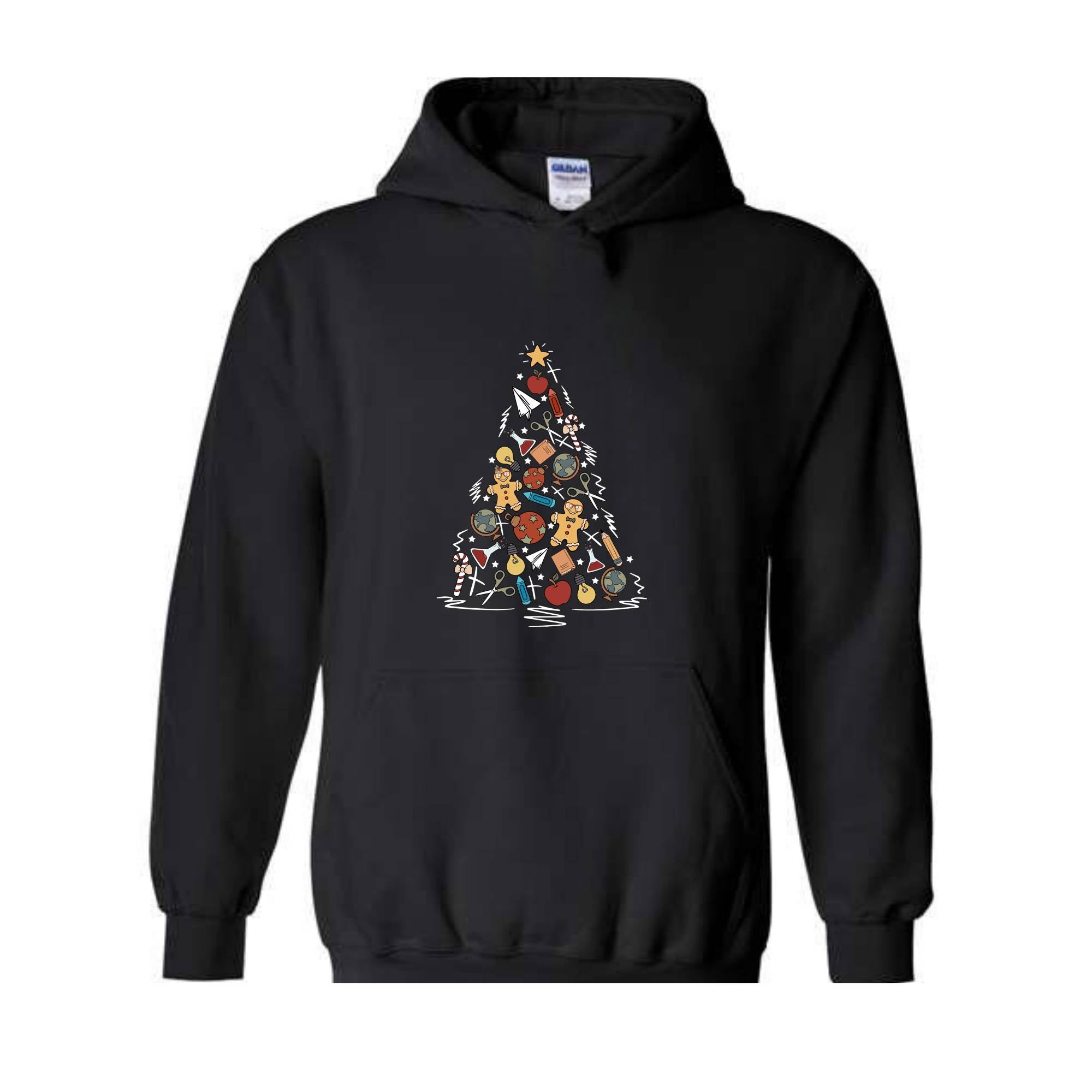 Teacher Christmas Tree Sweatshirt, Teacher Holiday Sweatshirt, Christmas School Sweatshirt, Christmas Gifts for Teacher