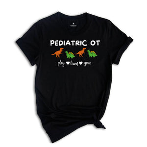 Dinosaur Pediatric OT Shirt, Occupational Therapy Shirt, Pediatric Ot Apparel, Occupational Outfit, Pediatric T-Shirt