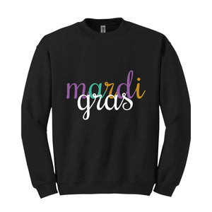 Retro Mardi Gras Hoodie, Mardi Gras Sweatshirt, New Orleans Sweatshirt, Fat Tuesday Outfit, Women Mardi Gras Sweatshirt, Mardi Gras Sweater