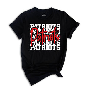 Team Mascot Shirt, Patriots Team Shirt, Patriots Team Spirit Shirt, Patriots Fan Shirt, Patriots School Shirt, Patriots School Spirit