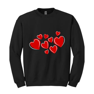 Heart Sweatshirt, Valentine Sweatshirt, Cute Valentine Sweatshirt, Valentine's Day Sweatshirt, Love Sweatshirt