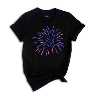 Firework USA Shirt, 4th Of July Shirt, Independence Day Shirt, Gift For American, Red White Blue Shirt, Patriotic Shirt, American Tee