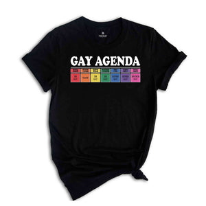 Gay Agenda Shirt, Gay Shirt, Lesbian Shirt, Cute Pride Shirt, Pride Ally Shirt, LGBTQ Shirt, Pride Month Shirt, Love Is Love Shirt