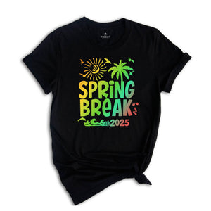 Spring Break 2025 Shirt, Beach Vibes 2025 Shirt, Beach Shirts, Family Matching Shirt, Vacation Shirt, Gift for Friends, Summer Shirt