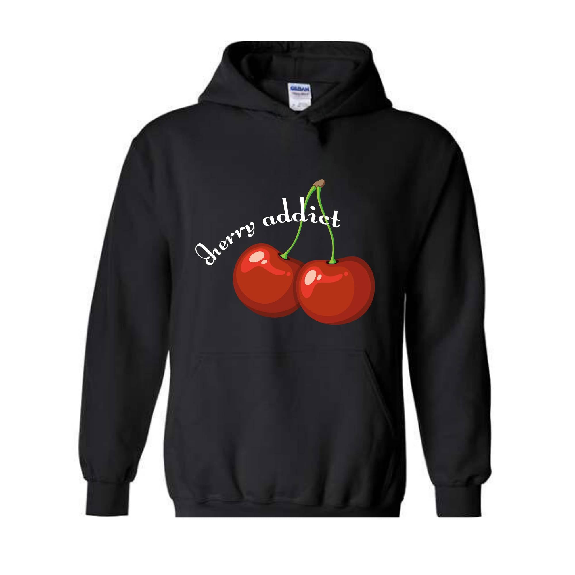 Cherry Addict Hoodie, Cherry Hoodie, Vintage Inspired Cherry Hoodie for Women, Cherries Hoodie, Cherries Hoodie