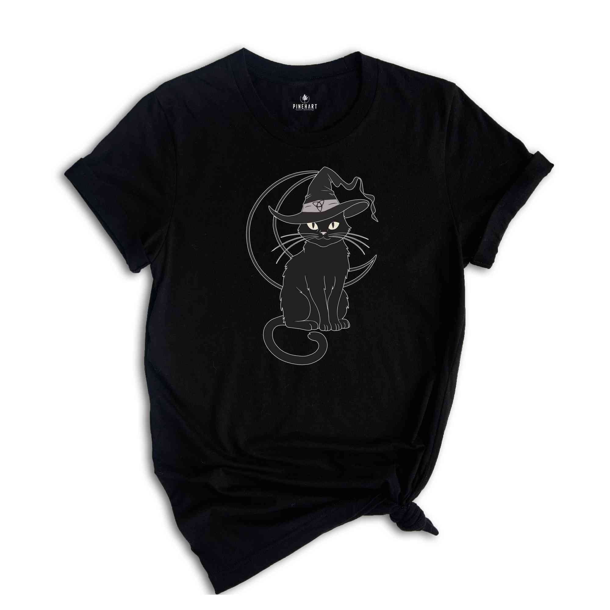 Black Cat Shirt, The Witch Shirt, Witch Shirt, Halloween Black Cat Shirt, Trendy Halloween Shirt, Mom Halloween Shirt, Cat Lover Shirt