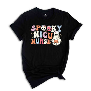 In My Spooky NICU Nurse Era Shirt, Cute Nurse Tee, Cute Halloween Shirt, Halloween Gift For Nurse, Ghost Shirt, Boo Shirt, Spooky Vibes Tee