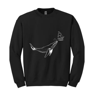 Whale Hello There Sweatshirt, Sea Lover T-shirt, Cool Ocean T-shirt, Whale Lover Tee, Beach Shirt, Funny Animal Shirt, Whale T-Shirt