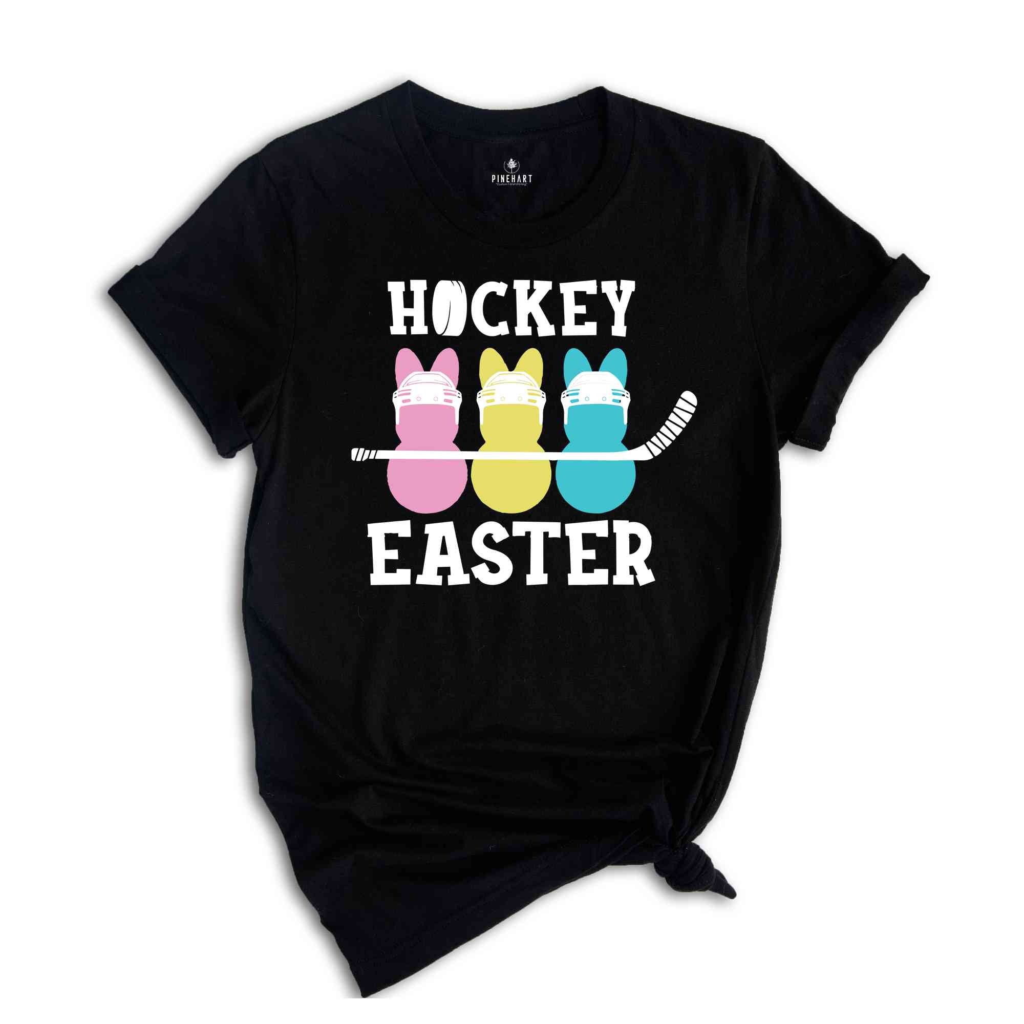 Hockey Easter Shirt, Hockey Lover Gift, Funny Easter Shirt, Easter Peeps T-Shirt, Hockey Kids Shirt, Cute Easter Bunny Shirt