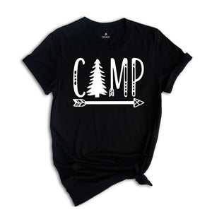 Camping Arrow Shirt, Camper Shirt, Camp Squad Shirt, Camping Crew 2024, Adventurer Shirt, Camporee Shirt, Wanderlust Shirt