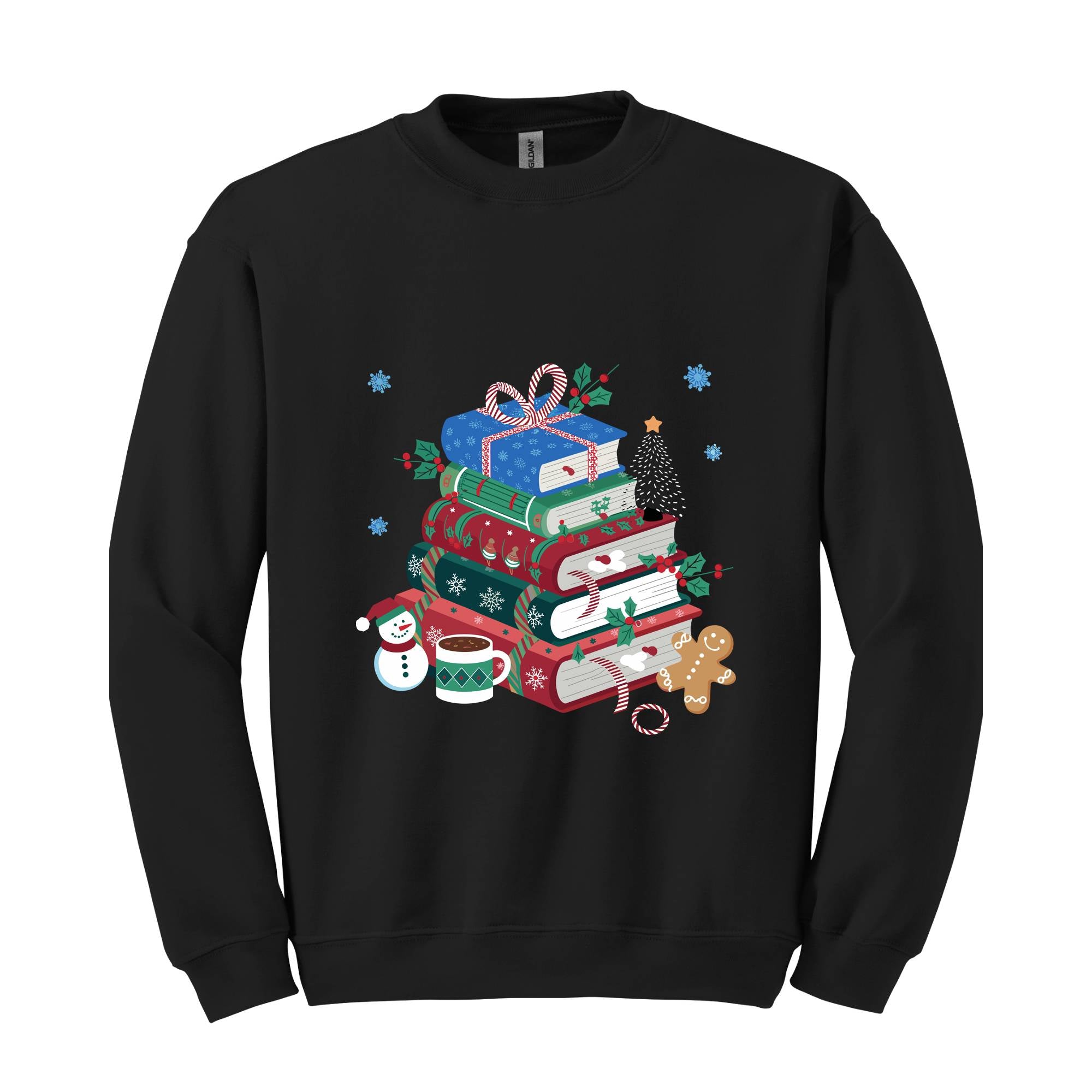 Book Lover Christmas Sweatshirt, Christmas Books Hoodie, Book Christmas Hoodie, Bookworm Christmas Hoodie, Merry Bookmarks Hoodie