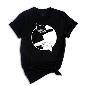 Cat Shirt Yin Yang T-shirt, Funny Cat Shirt, Cat Mom Gift, Cat Sweatshirt, Cat Mom Sweater, Yin Yang Cat Sweatshirt, Cat Lover Gift