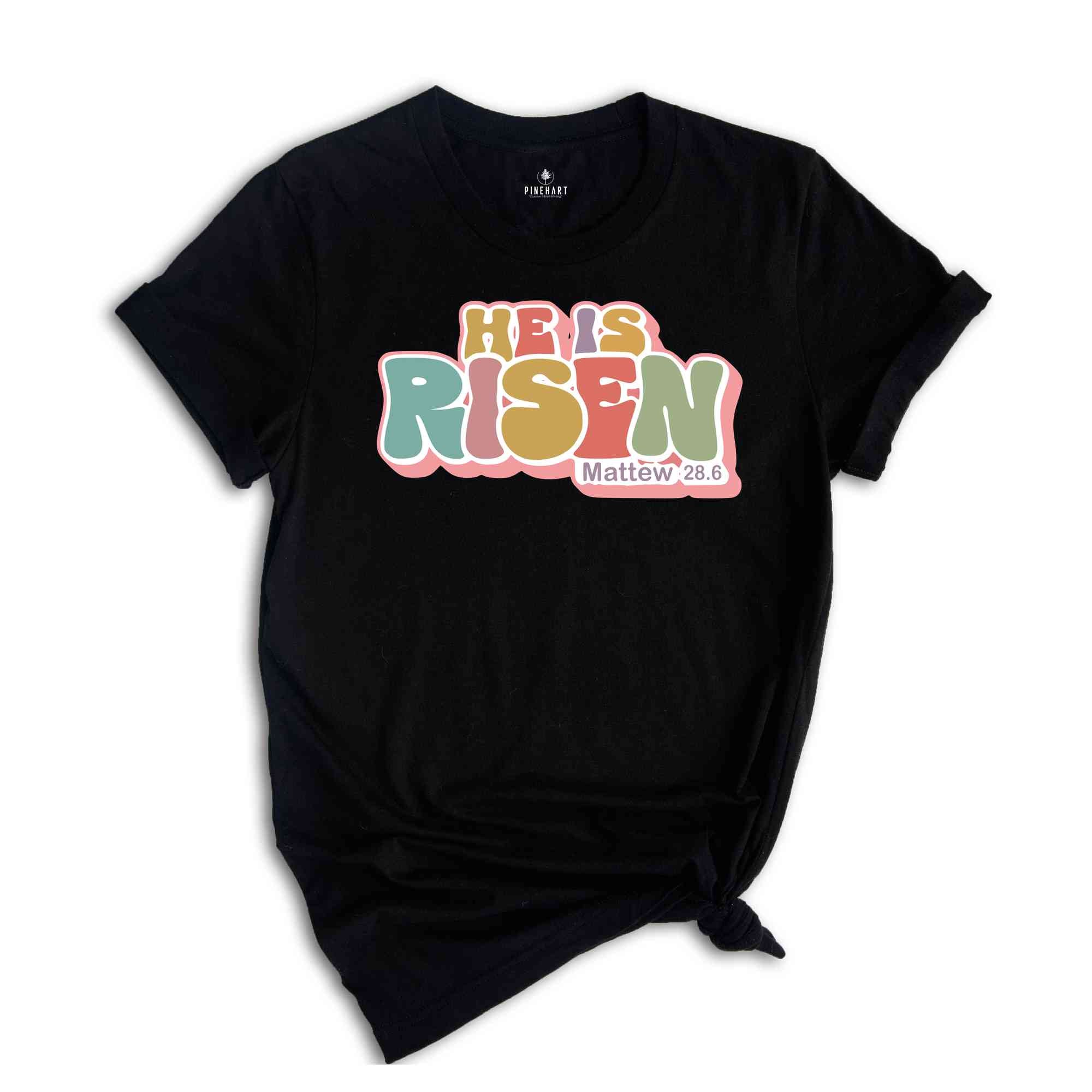 He is risen Matthew 28:6 Shirt, He is risen Shirt, Happy Easter Shirt, Bunny Shirt, Easter Shirt, Cute Shirt