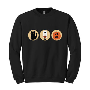 Halloween Sugar Cookie Sweatshirt, Spooky Season Pumpkin Hoodie, Halloween Cookies Sweatshirt, Cute Trick Or Treat Hoodie