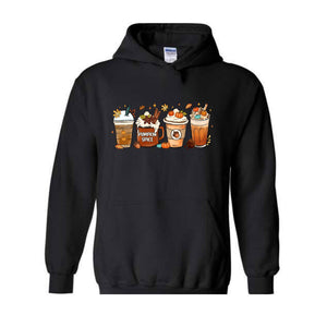 Fall Autumn Coffee Hoodie, Pumpkin Spice Hoodie, Coffee Lover Hoodie, Autumn Hoodie, Thanksgiving Gift