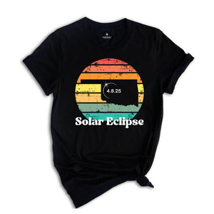 Oklahoma Solar Eclipse T-Shirt, April 8 2025 Solar Eclipse, Total Solar Eclipse Apparel, Solar Eclipse Shirt