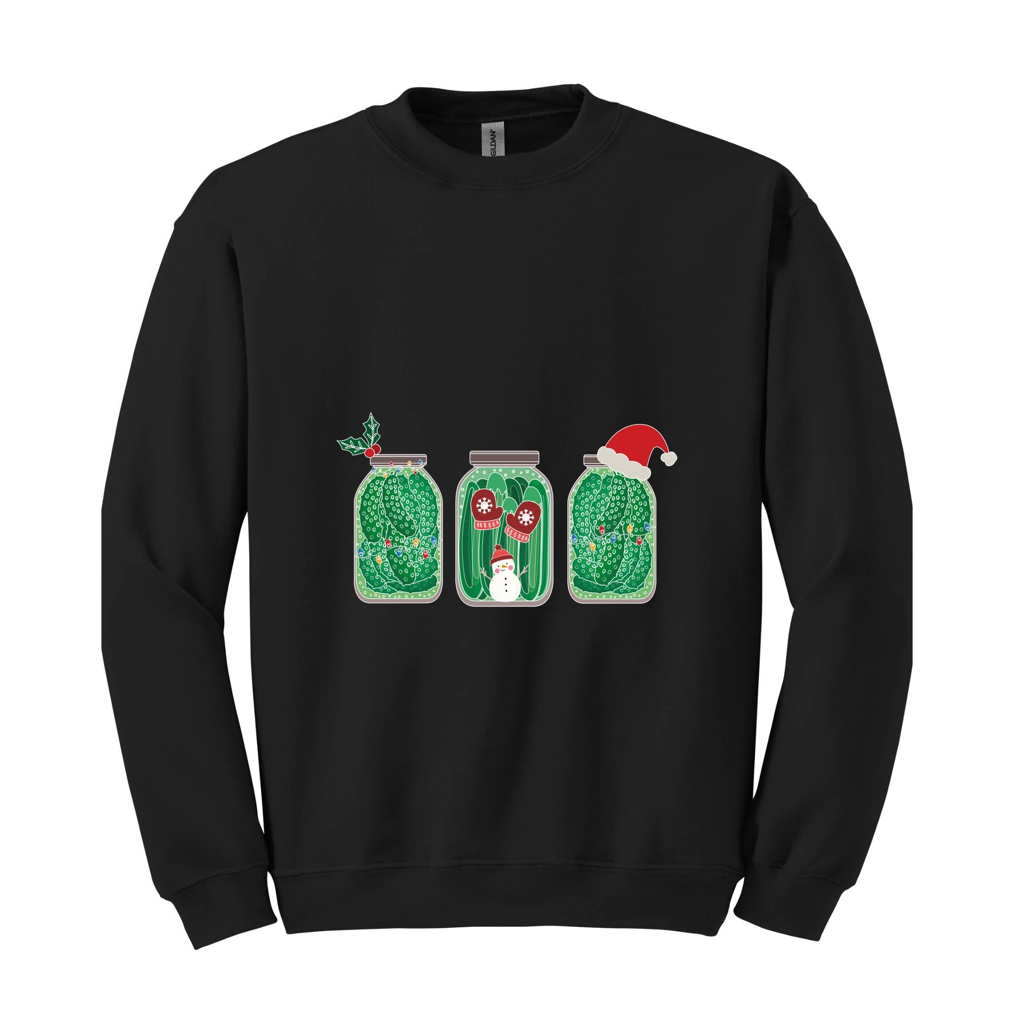 Pickles Christmas Sweatshirt, Pickles Sweatshirt, Pickle Lover Gift, Christmas Sweatshirt, Foodie Sweatshirt, Christmas Mom Sweatshirt