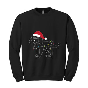 Christmas Dachshund Sweatshirt, Santa Dachshund Sweatshirt, Cute Dachshund Sweatshirt, Holiday Dachshund Sweatshirt , Dachshund Sweatshirt