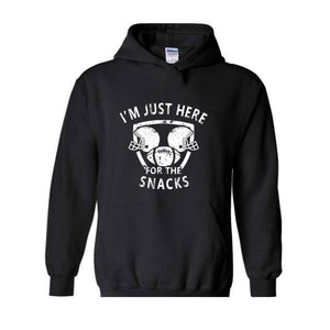 I'm Just Here For The Snacks Sweatshirt, Game Day Sweater, Football Season Sweatshirt, Football Fan Gifts, Sunday Game Apparel