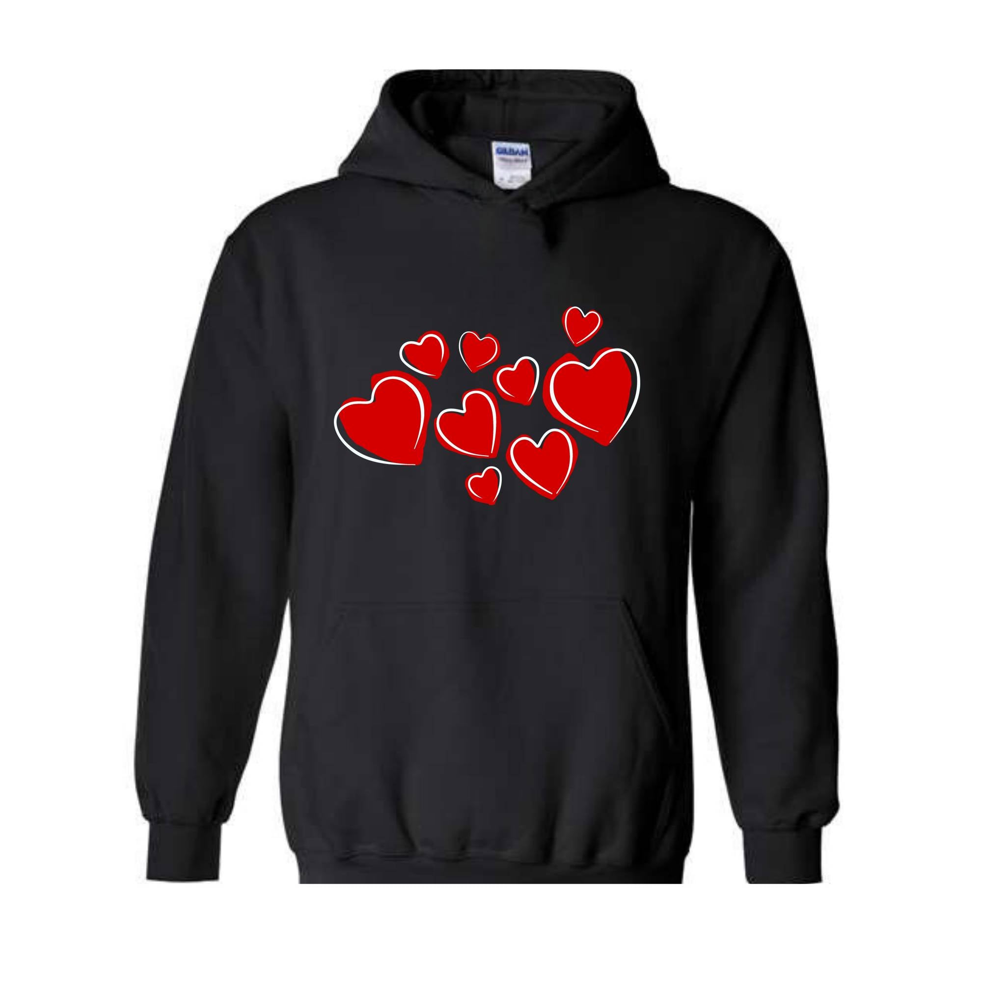 Heart Hoodie, Valentine Hoodie, Cute Valentine Hoodie, Valentine's Day Hoodie, Love Hoodie