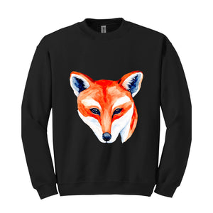 Fox Lover Sweatshirt, Cute Fox Sweatshirt, Fox Sweater, Fox Hoodie, Wild Animal Lover Sweatshirt, Animal Lover Sweatshirt