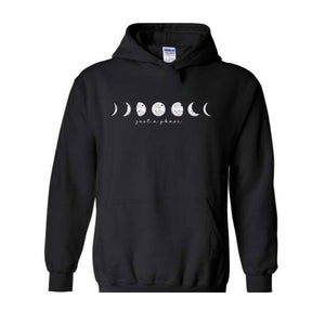 Just a Phase Moon Hoodie, Moon Hoodie, Sweatshirt Women Moon, Just a Phase Hoodie, Boho Moon Sweatshirt, Celestial Sweatshirt