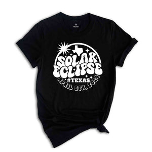 Total Solar Eclipse Texas Shirt, April 8 2024, USA Map, Path of Totality Tee, Texas Map Shirt, 2024 Eclipse Shirt, Celestial Shirt