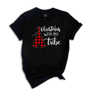 Christmas With My Tribe Shirt, 2025 Christmas T-Shirt, Family Christmas Shirt, Couple Christmas Shirt, Holiday Shirt