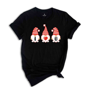 I Love Valentine Gnomes Shirt, Love Shirt, Valentines Day Shirt For Couple, Cute Valentine Shirt, Valentines Day Gift