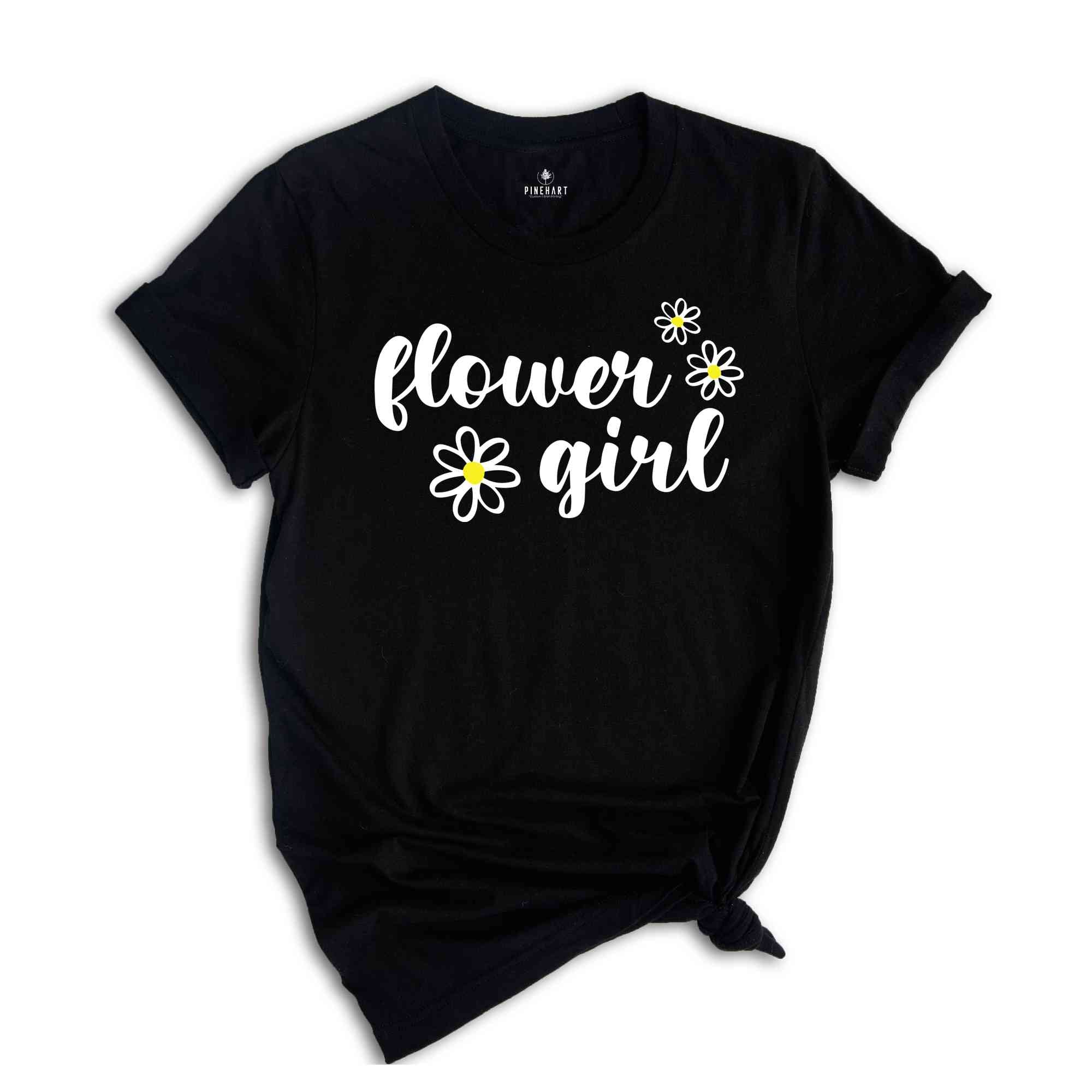 Flower Girl Shirt, Wedding Shirt, Matching Bridesmaid Shirt, Flower Girl Wedding Party Shirt, Cute Flower Girl