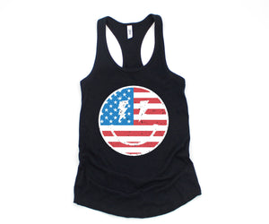 USA Smiley Face Tank Top, Usa Shirt, July 4th Tank, Women's 4th Of July Tank Top, Patriotic Tank Top, America Gifts