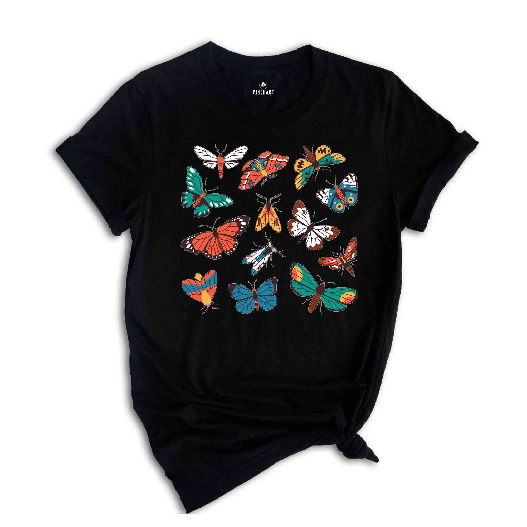 Vintage Butterflies Shirt, Retro Butterfly Shirt, Mothers Day Gift Shirt, Nature Lover Gift, Boho Shirt