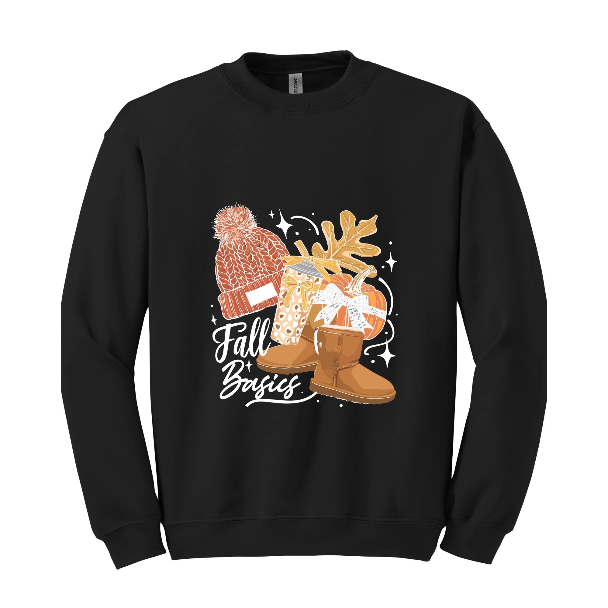 Fall Basics Crewneck Sweatshirt, Coquette Pumpkin Festival Cozy Shirt Sweater, Happy Fall Y’all, Fall Lover Shirt