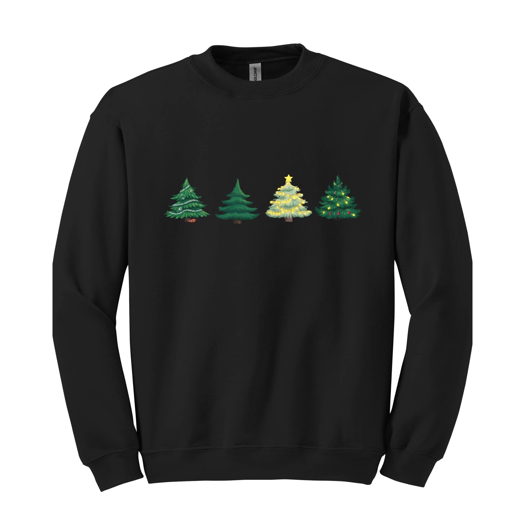 Green Tree Christmas Sweater, Christmas Sweater, Christmas Crewneck, Christmas Tree Sweatshirt, Holiday Sweaters for Women