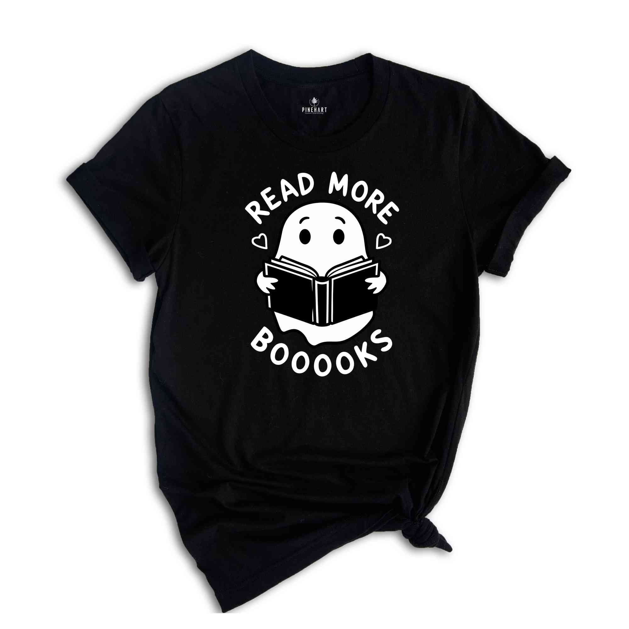 Read More Booooks Shirt, Spooky Season Shirt, Cute Spooky Teacher Shirt, Librarian Shirt, Teacher Halloween Shirt, Ghost Book Shirt