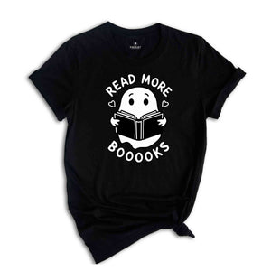 Read More Booooks Shirt, Spooky Season Shirt, Cute Spooky Teacher Shirt, Librarian Shirt, Teacher Halloween Shirt, Ghost Book Shirt